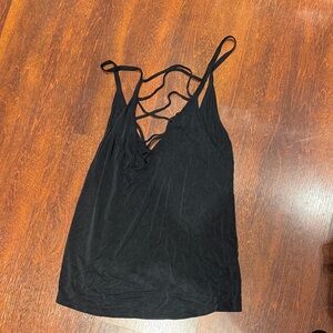 Project Social T Black Strappy V-Neck Camisole